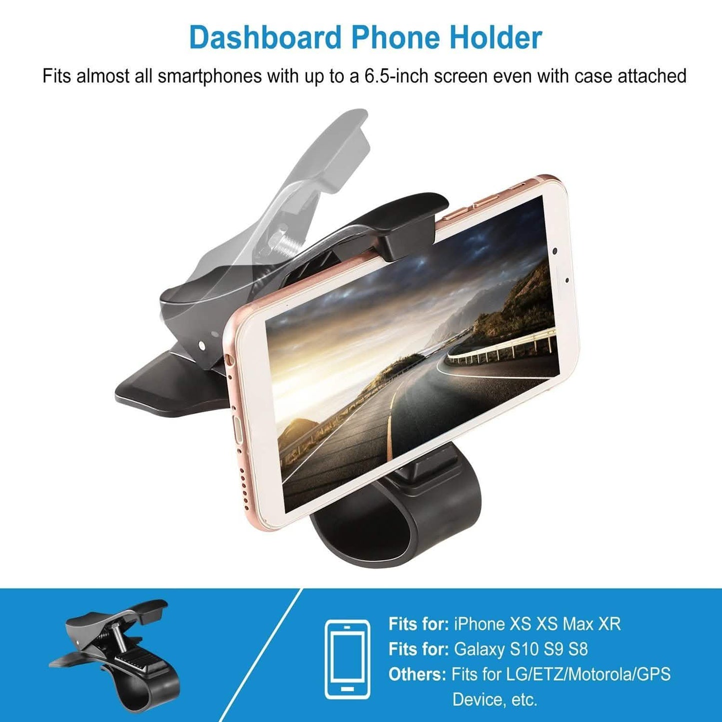 Car Phone Mount Non-Slip Dashboard Phone Holder DailySale