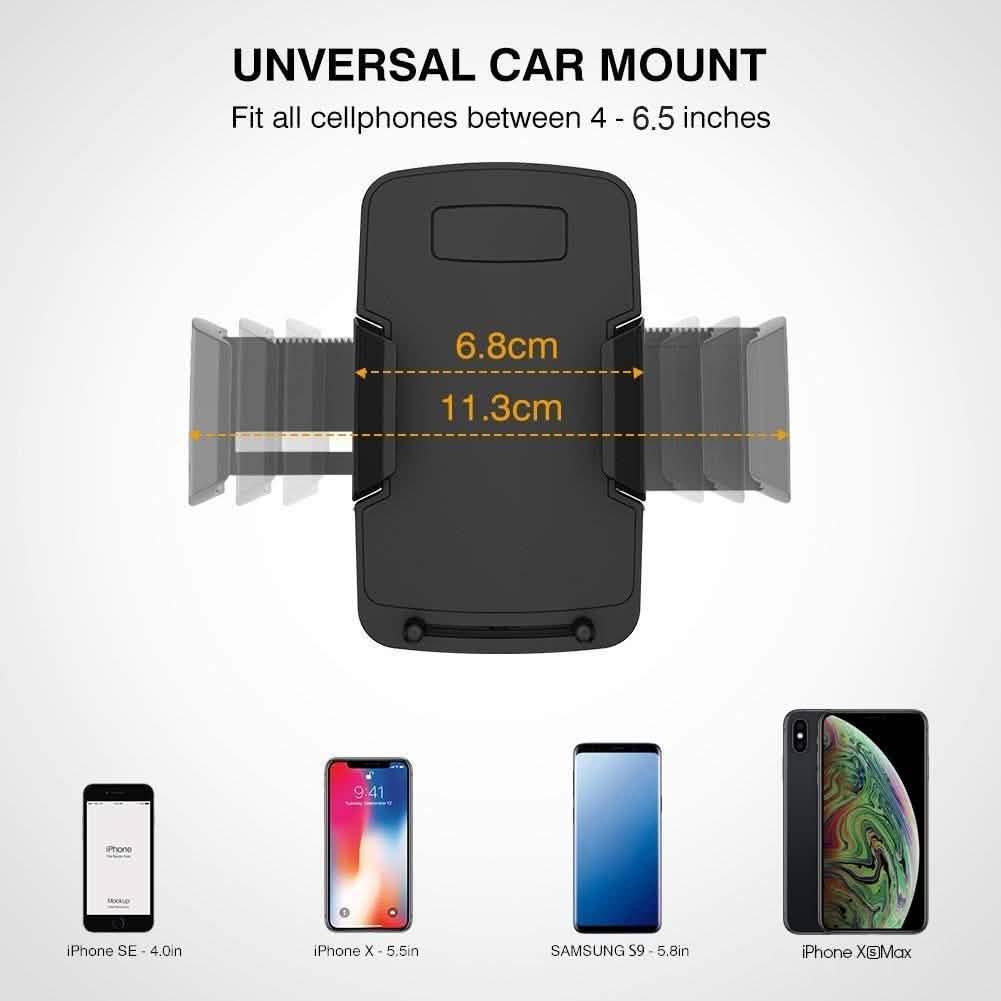 Car Phone Mount, VUP Windshield Phone Holder Car Mount DailySale