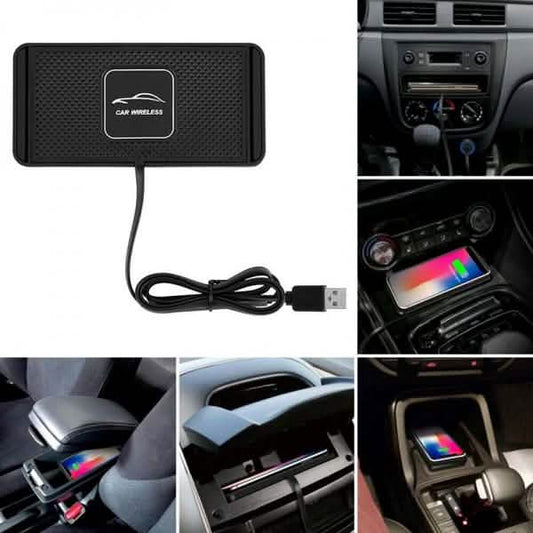 Car QI Wireless Phone Charger Non Slip Pad Mat Fast Charging DailySale