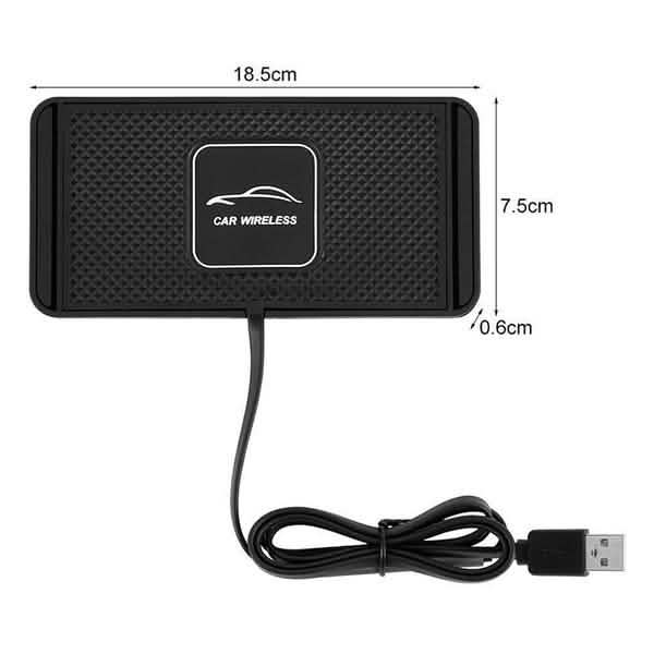 Car QI Wireless Phone Charger Non Slip Pad Mat Fast Charging DailySale