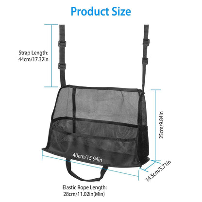 Car Storage Netting Pouch Seat Side Storage Mesh Organizer Bag DailySale