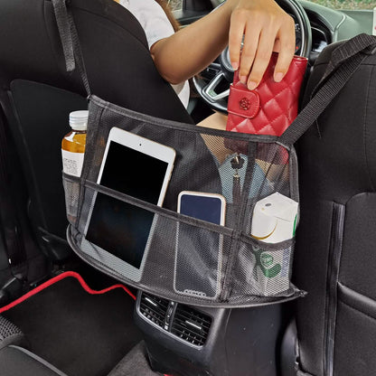 Car Storage Netting Pouch Seat Side Storage Mesh Organizer Bag DailySale
