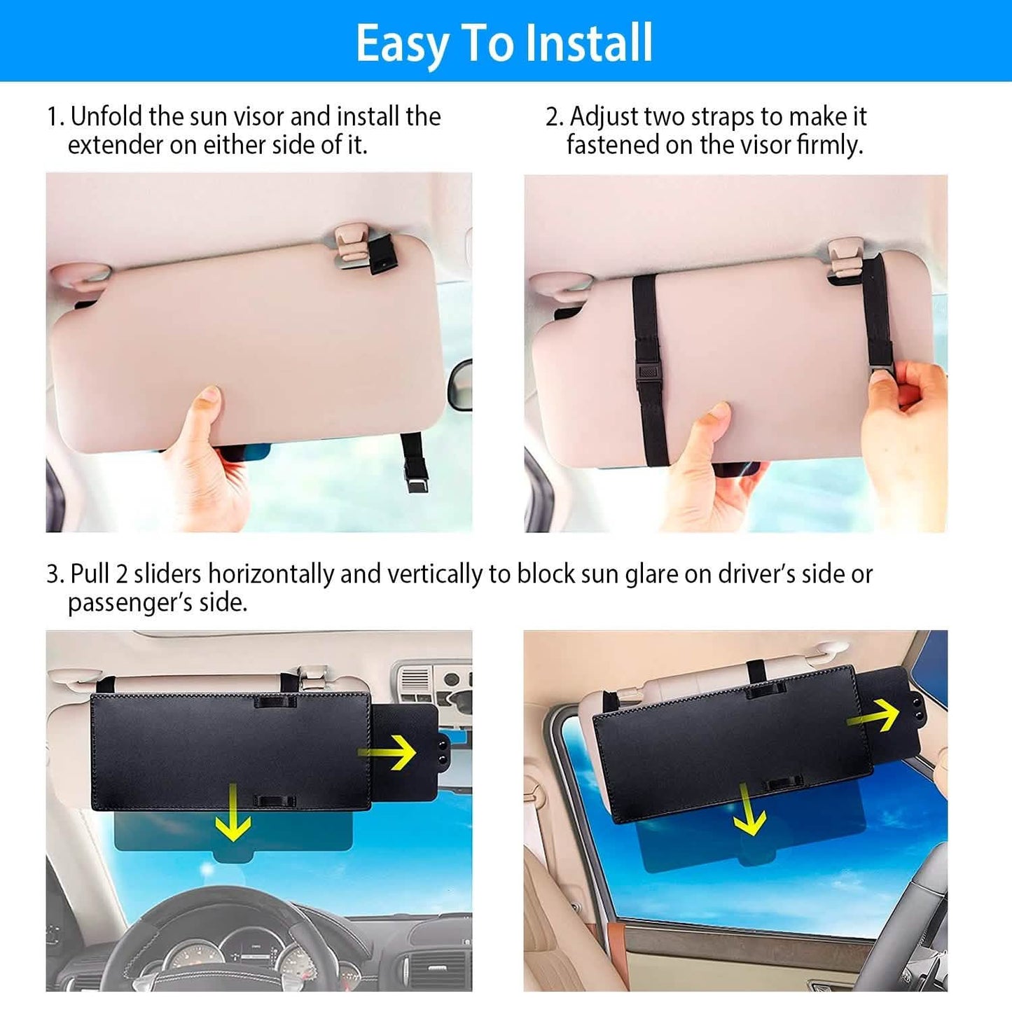 Car Sunshade Sun Visor Extended DailySale