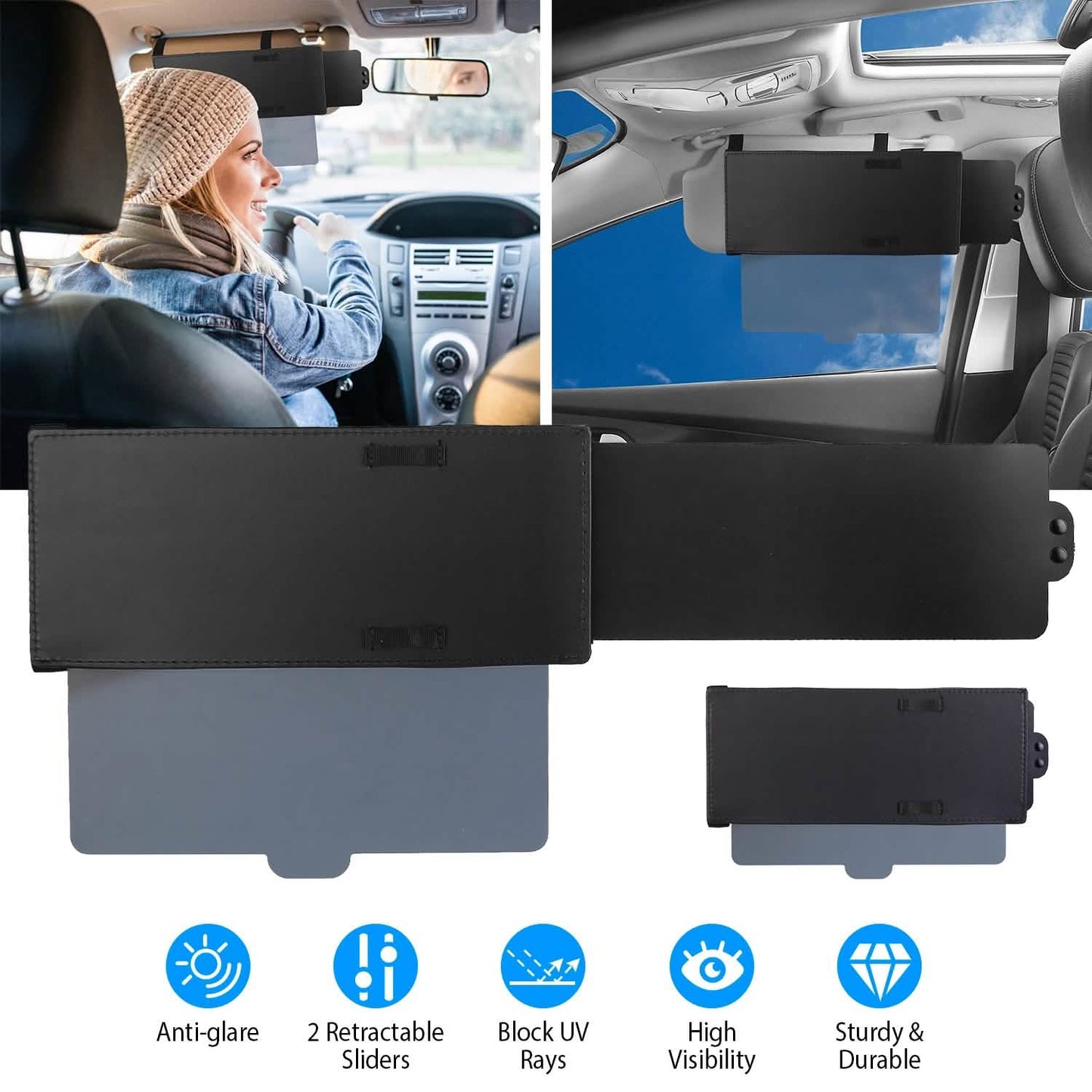 Car Sunshade Sun Visor Extended DailySale