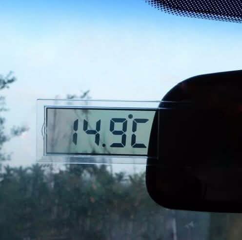 Car Thermometer Osculum Type LCD Vehicle-mounted Digital Thermometer DailySale
