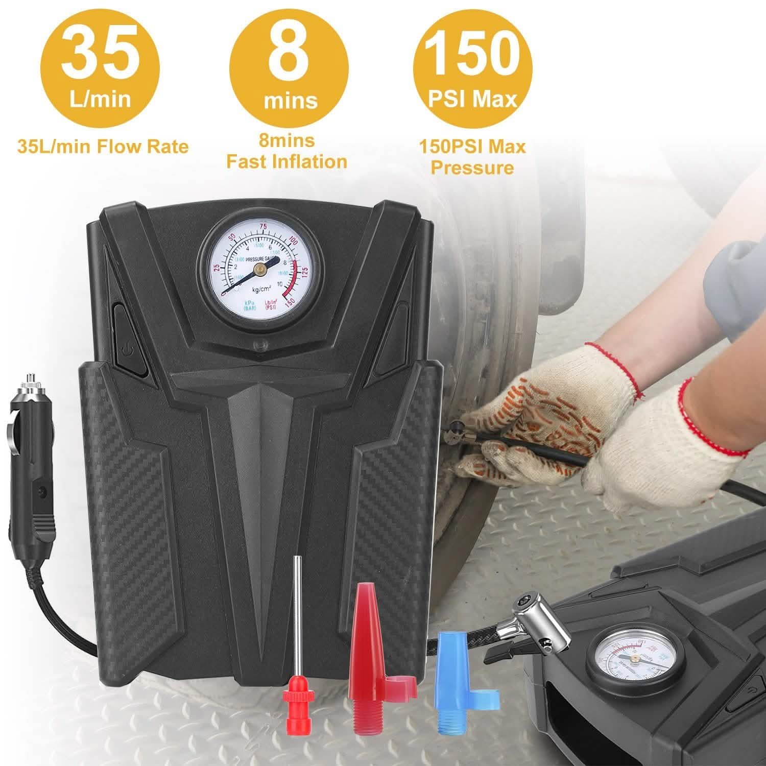 Car Tire Air Pump Portable Air Compressor Pump DailySale