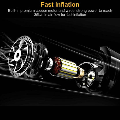 Car Tire Air Pump Portable Air Compressor Pump DailySale