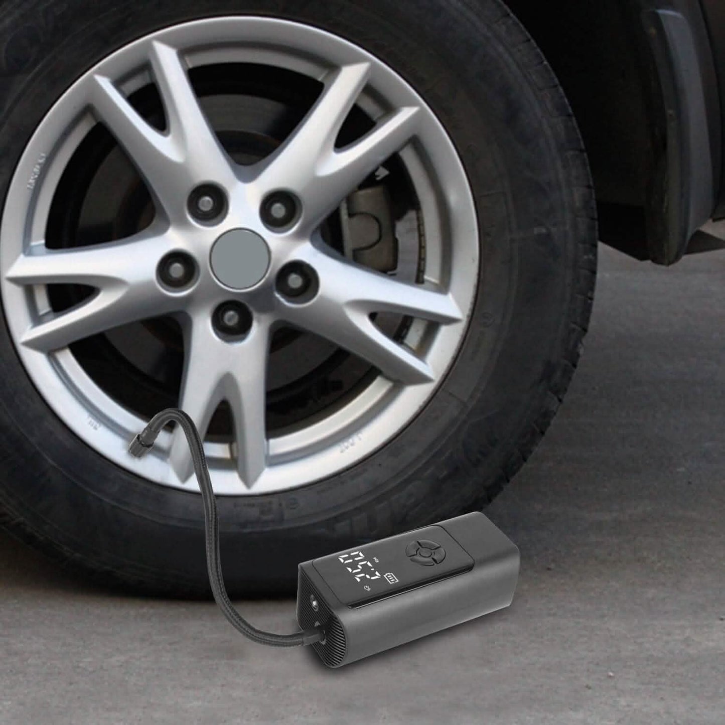 Car Tire Inflator Corded with LED Light DailySale