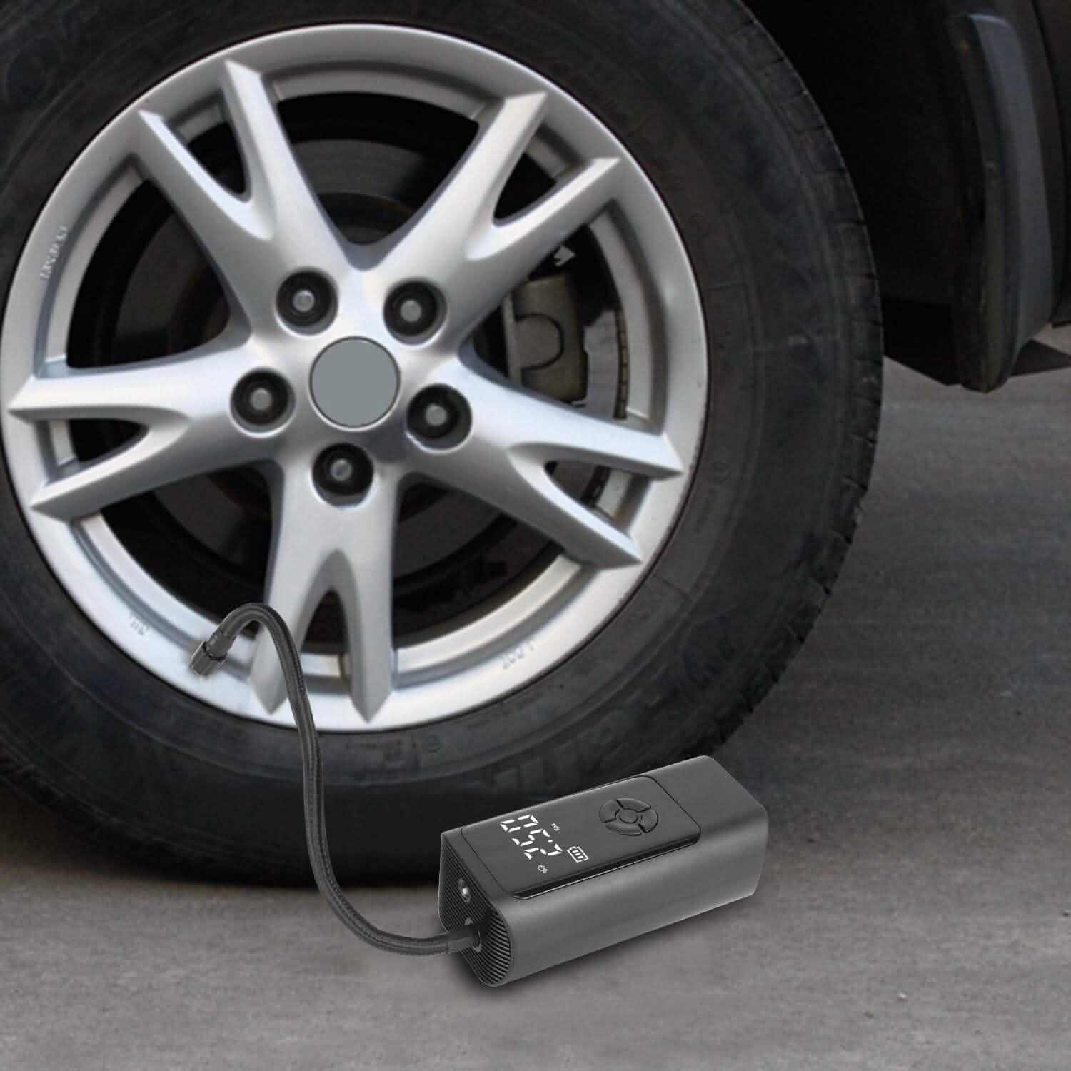 Car Tire Inflator Corded with LED Light DailySale