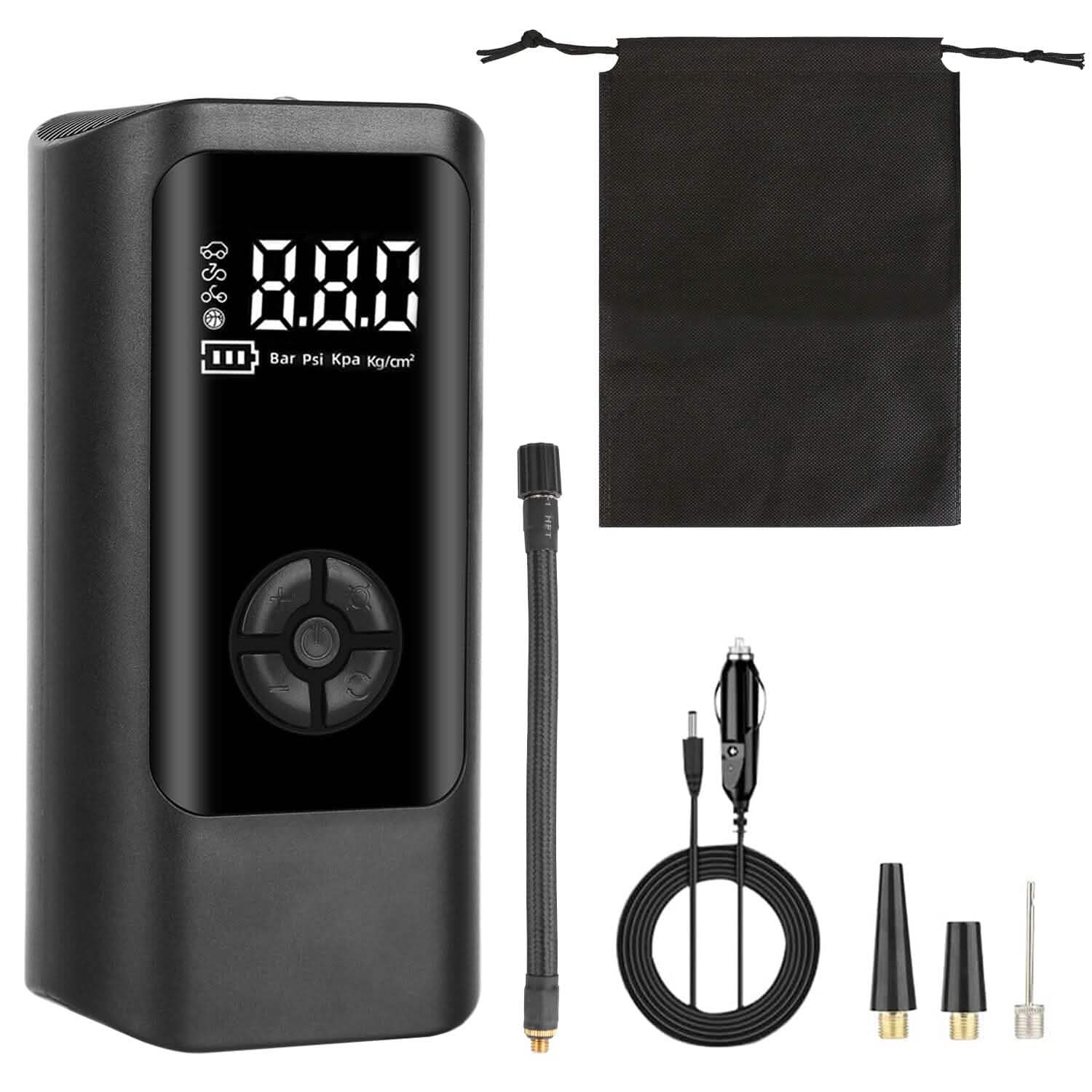 Car Tire Inflator Corded with LED Light DailySale