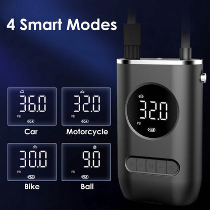 Car Tire Inflator Pump Portable 150 PSI with LED Light DailySale