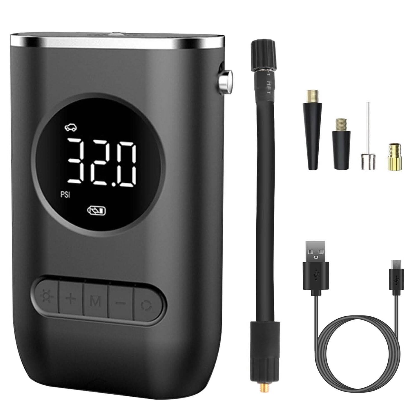 Car Tire Inflator Pump Portable 150 PSI with LED Light DailySale