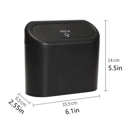 Car Trash Can with Lid Hanging Vehicle Garbage Organizer DailySale