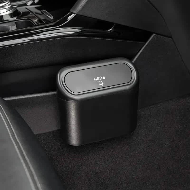 Car Trash Can with Lid Hanging Vehicle Garbage Organizer DailySale