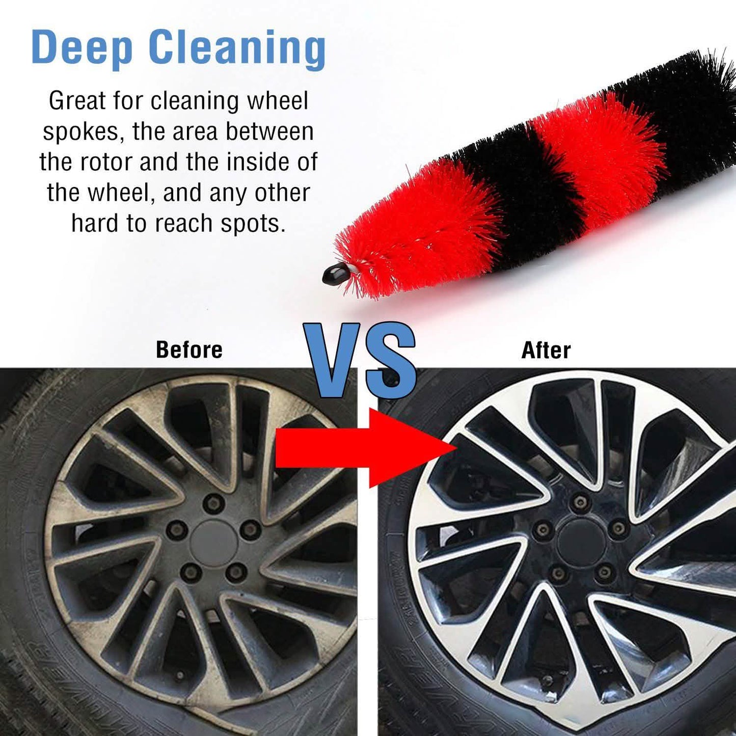 Car Wheel Brush Rims Tire Seat Engine Wash Cleaning Tool DailySale