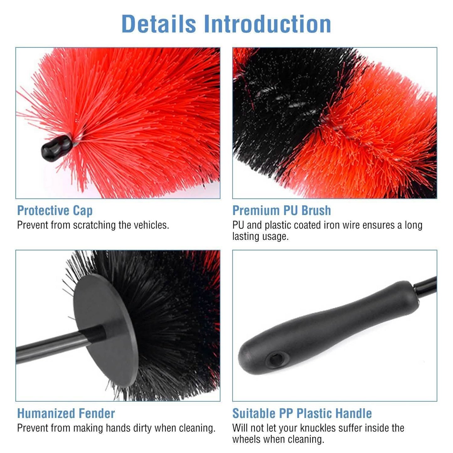 Car Wheel Brush Rims Tire Seat Engine Wash Cleaning Tool DailySale