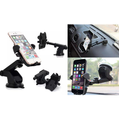 Car Windshield Dash Mount 360 Degree Universal Cell Phone Car Holder Cradle DailySale