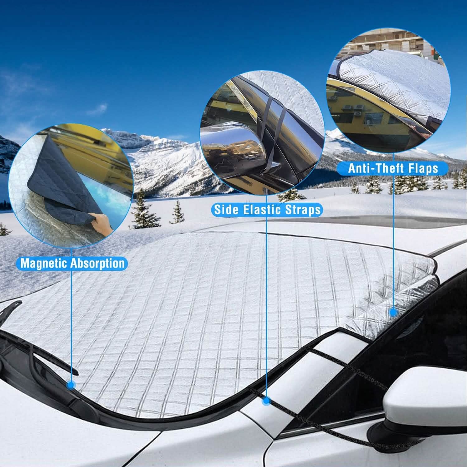 Car Windshield Snow Cover Wind-Proof Magnetic DailySale