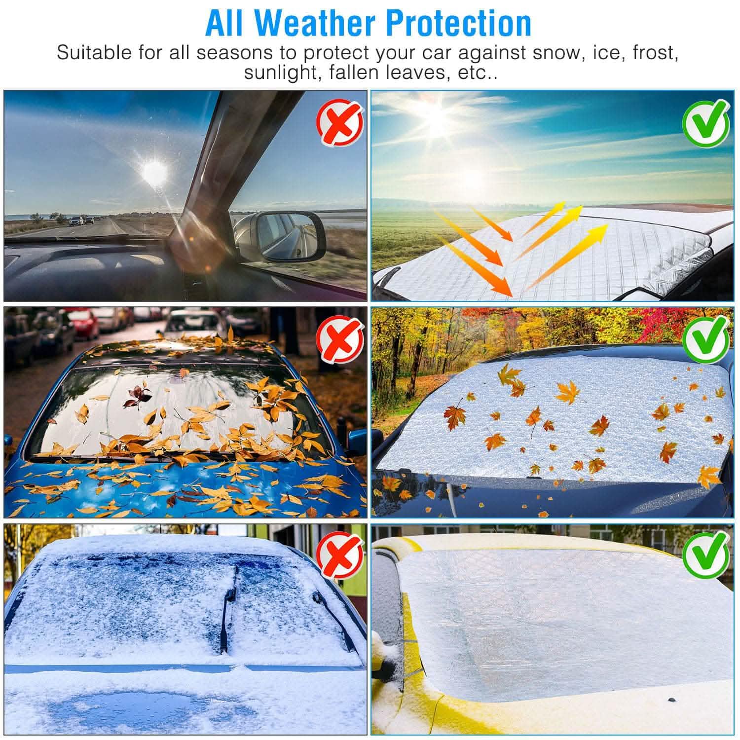 Car Windshield Snow Cover Wind-Proof Magnetic DailySale