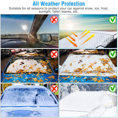 Car Windshield Snow Cover Windproof Magnetic Car Windscreen Cover DailySale