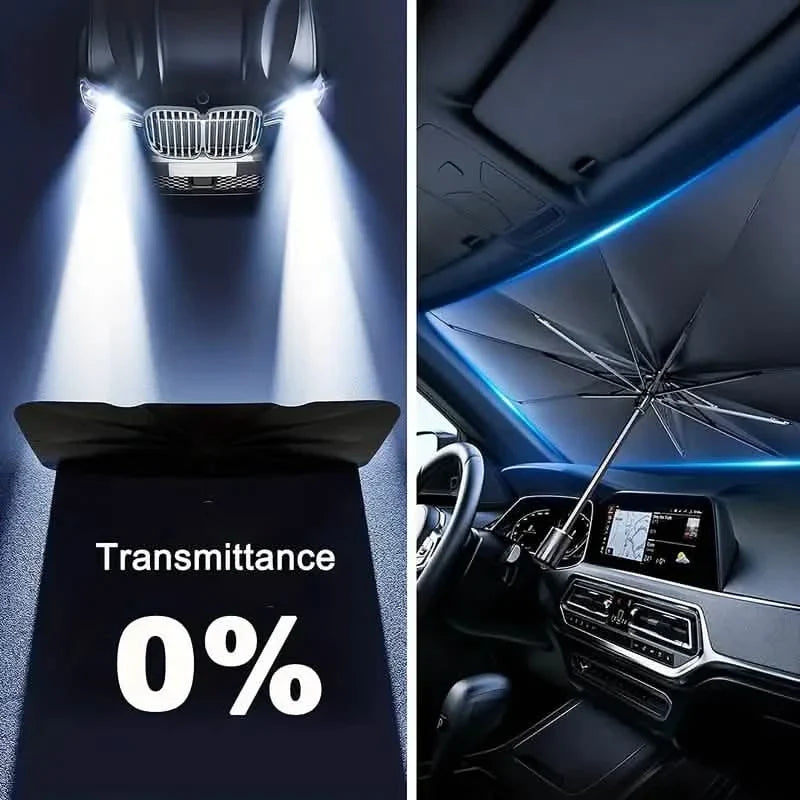 Car Windshield Sun Shade UV Rays and Heat Sun Visor Protector Foldable Reflector Umbrella DailySale