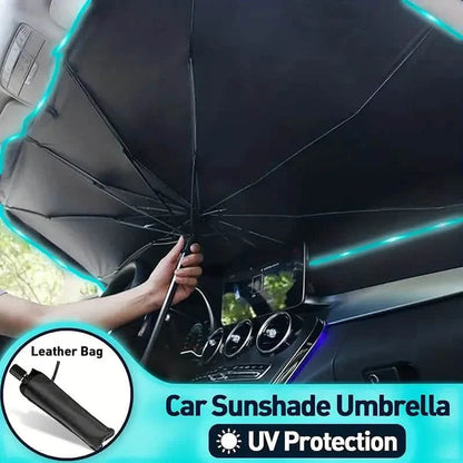 Car Windshield Sun Shade UV Rays and Heat Sun Visor Protector Foldable Reflector Umbrella DailySale