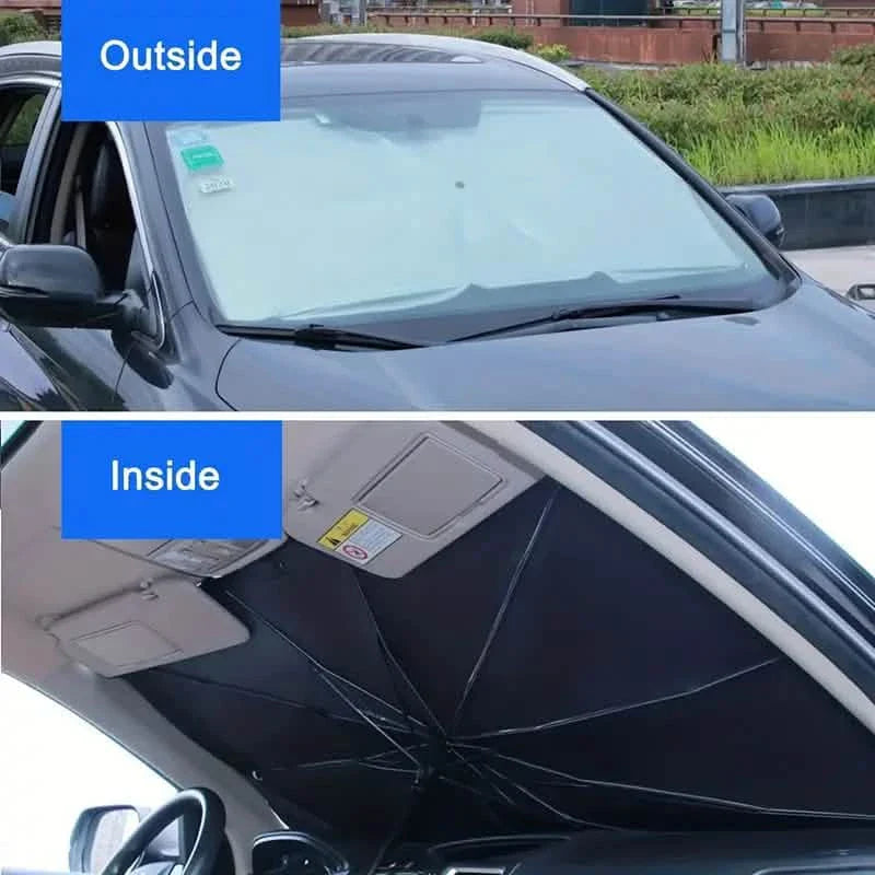 Car Windshield Sun Shade UV Rays and Heat Sun Visor Protector Foldable Reflector Umbrella DailySale