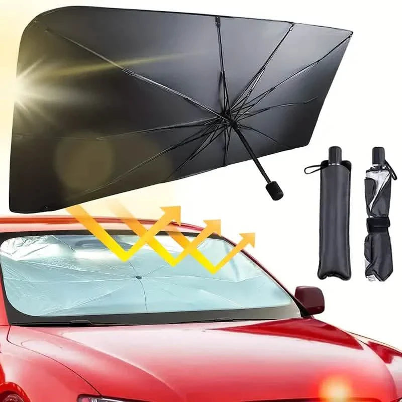 Car Windshield Sun Shade UV Rays and Heat Sun Visor Protector Foldable Reflector Umbrella DailySale
