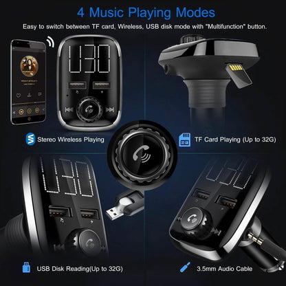 Car Wireless FM Transmitter Dual USB Charger DailySale