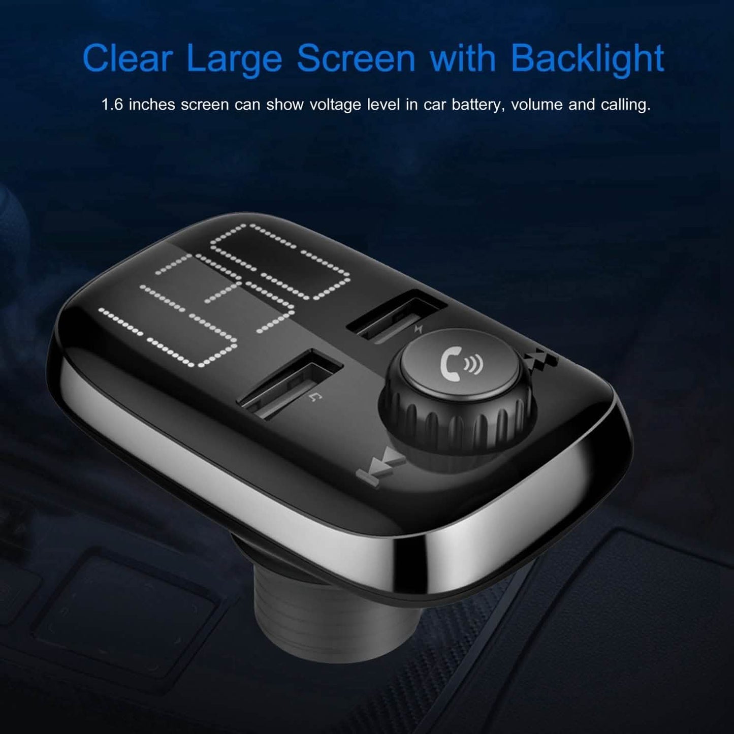 Car Wireless FM Transmitter Dual USB Charger DailySale