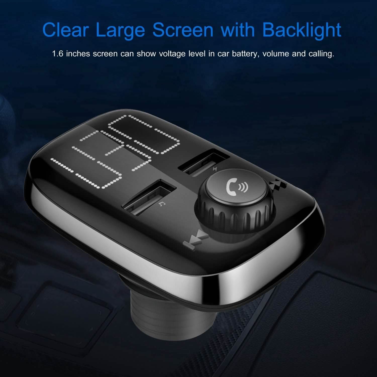 Car Wireless FM Transmitter Dual USB Charger DailySale