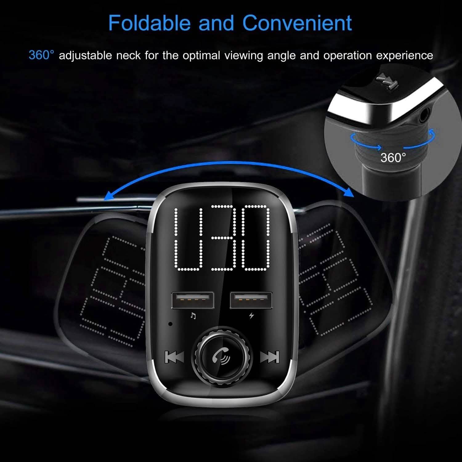 Car Wireless FM Transmitter Dual USB Charger DailySale