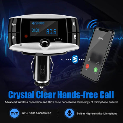 Car Wireless FM Transmitter USB Charger Hands-free Call MP3 Player DailySale