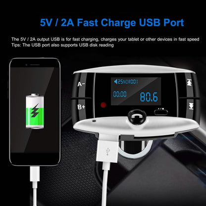 Car Wireless FM Transmitter USB Charger Hands-free Call MP3 Player DailySale