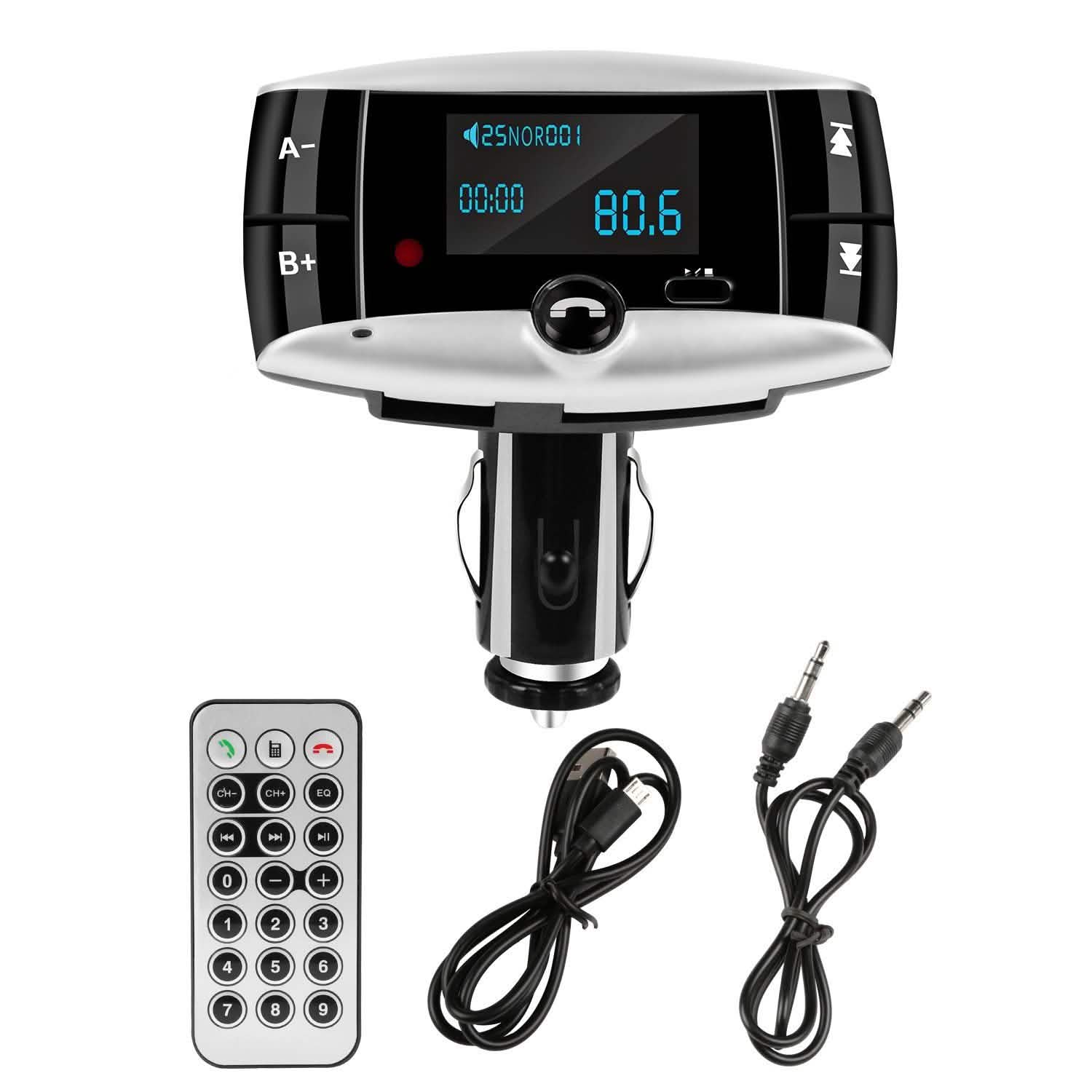 Car Wireless FM Transmitter USB Charger Hands-free Call MP3 Player DailySale