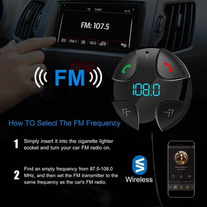 Car Wireless FM Transmitter V4 .2 Car MP3 Player DailySale