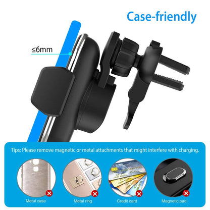 Car Wireless Phone Charger Car Air Vent Phone Mount DailySale