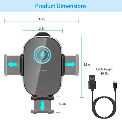 Car Wireless Phone Charger Car Air Vent Phone Mount DailySale
