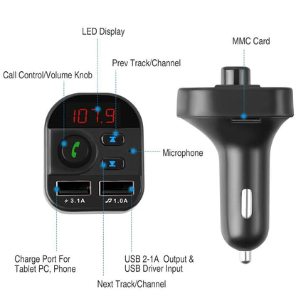 Car Wireless V5.1 FM Transmitter DailySale