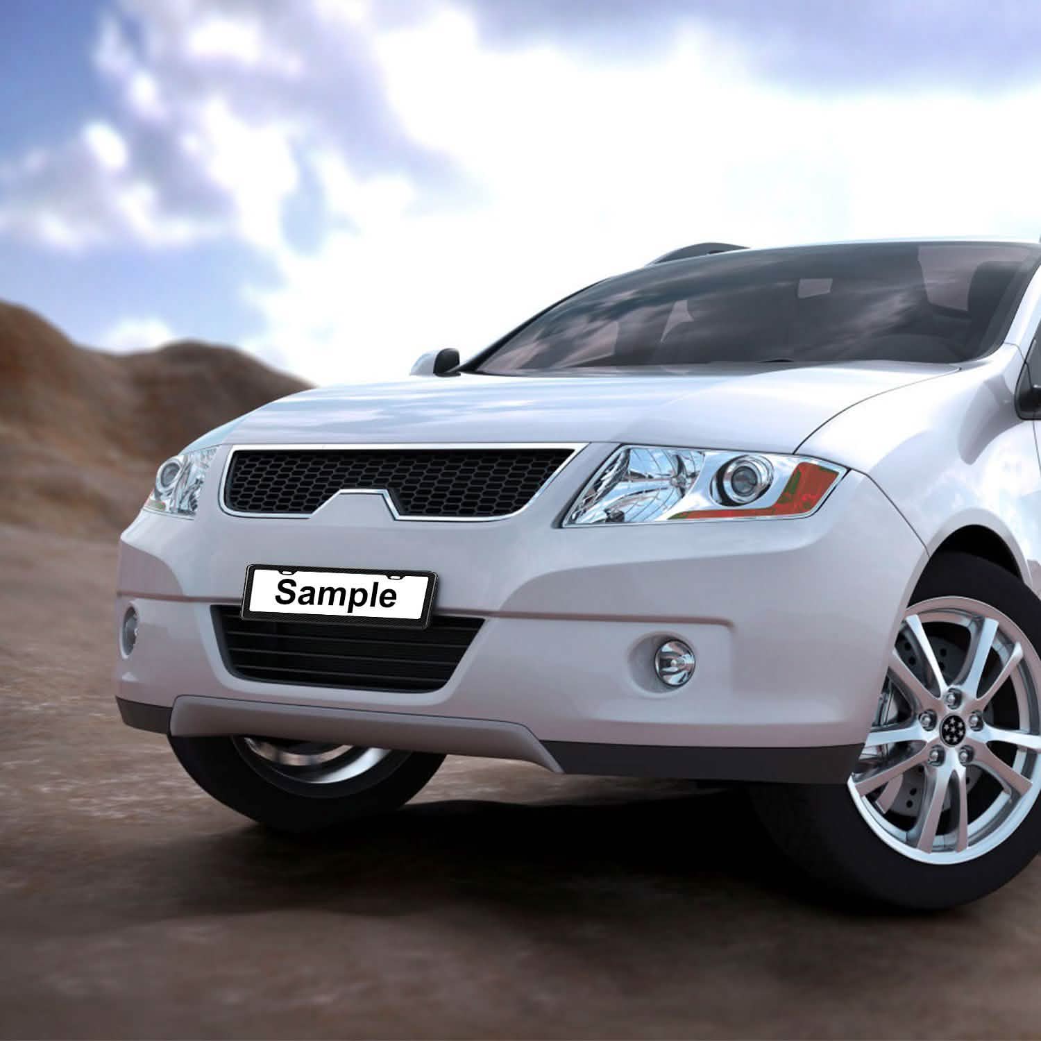 Carbon Fiber Black License Plate DailySale