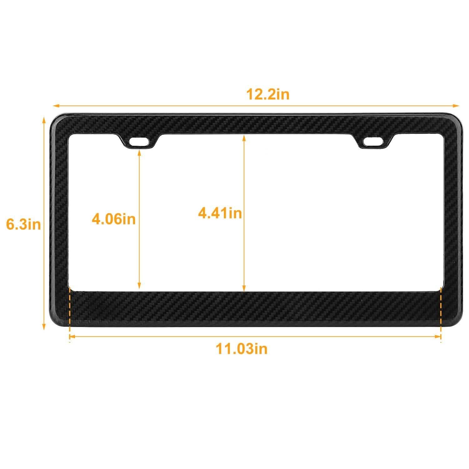 Carbon Fiber Black License Plate DailySale