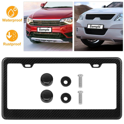 Carbon Fiber Black License Plate DailySale