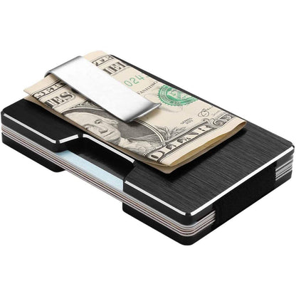 Carbon Fiber Pocket Money Clip Wallet with RIFD Card Blocking DailySale