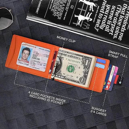 Carbon Fiber Rfid Men Wallets Bi-fold Vallet Billfold DailySale