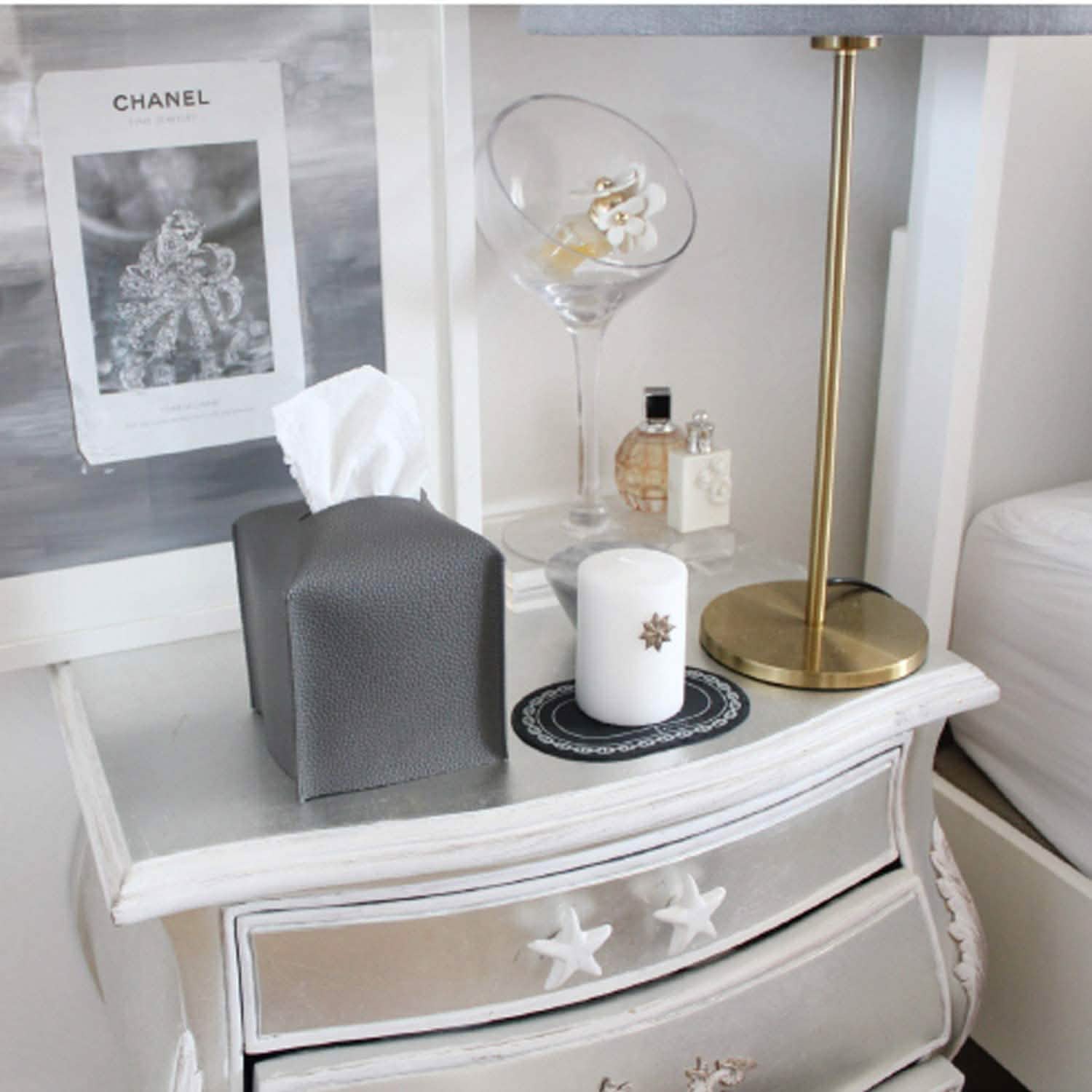 Carrotez Modern PU Leather Square Tissue Box Holder DailySale