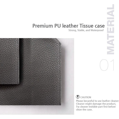 Carrotez Modern PU Leather Square Tissue Box Holder DailySale