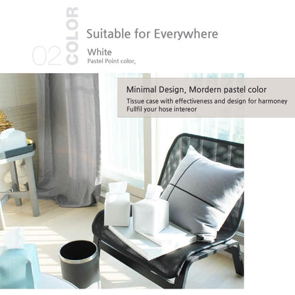 Carrotez Modern PU Leather Square Tissue Box Holder DailySale