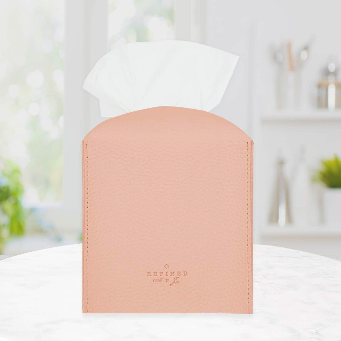 Carrotez Modern PU Leather Square Tissue Box Holder DailySale