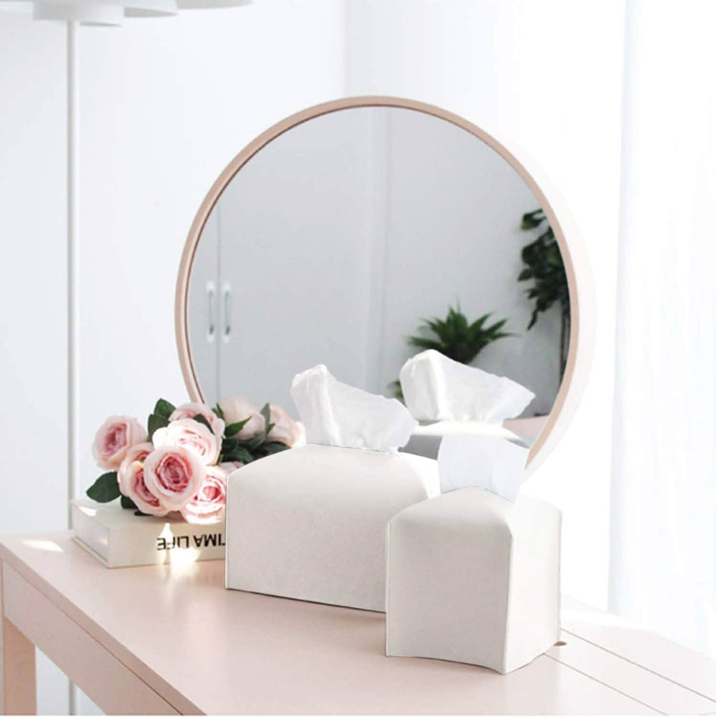 Carrotez Modern PU Leather Square Tissue Box Holder DailySale