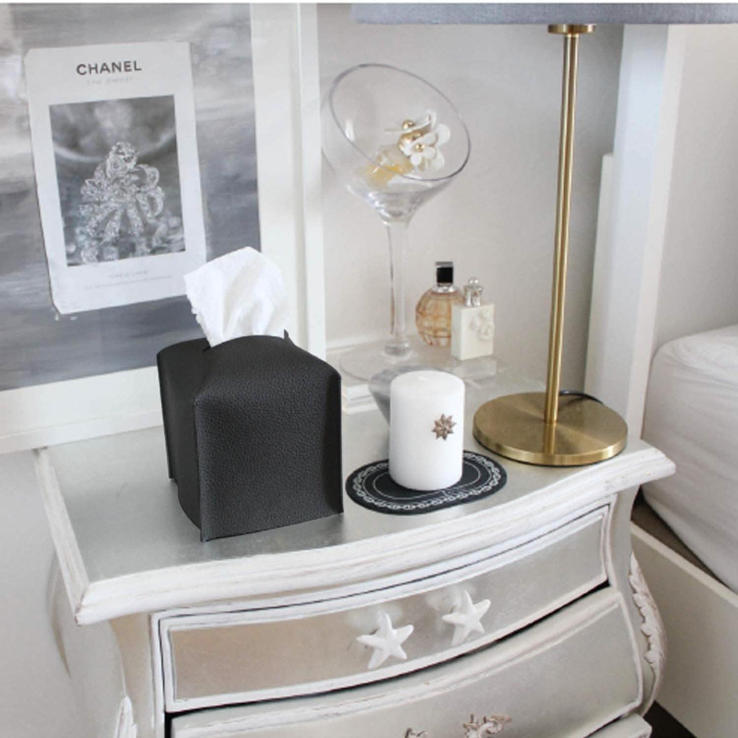 Carrotez Modern PU Leather Square Tissue Box Holder DailySale
